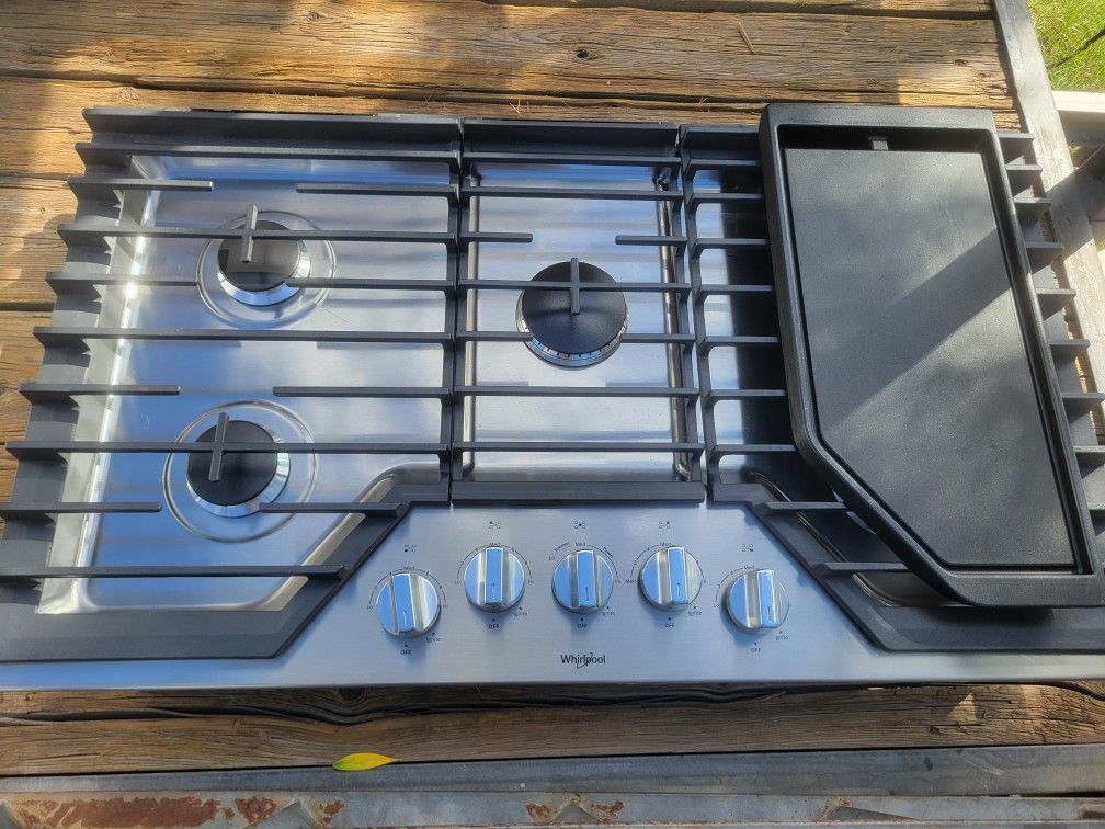 36 Inch Whirlpool Gas Cooktop