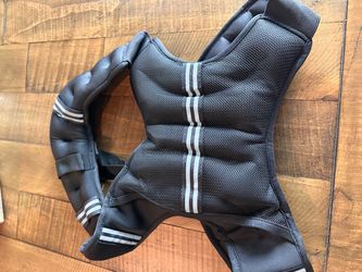 Weighted Vest Black with Reflective Stripes