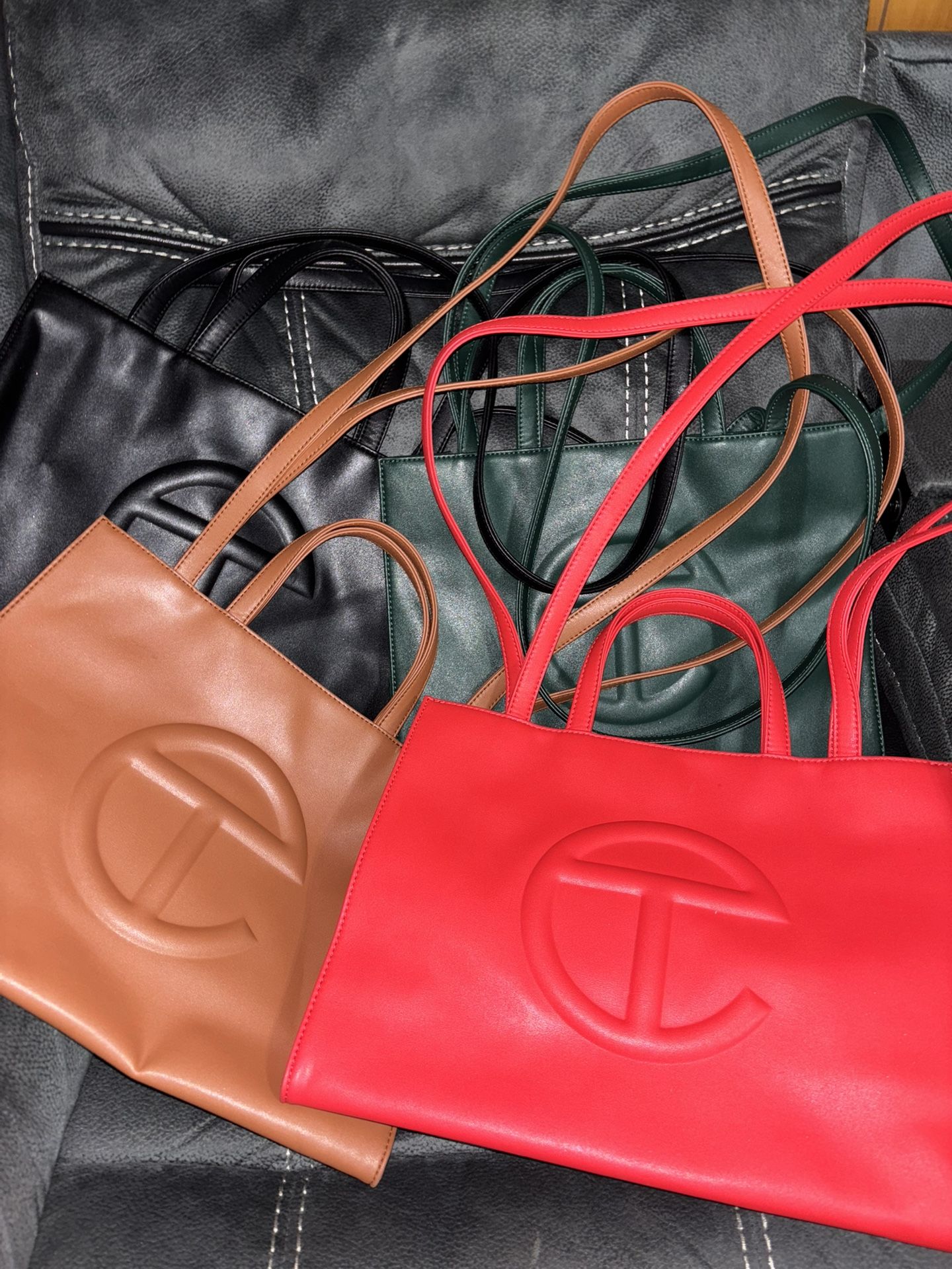 4 Authentic Telfar bags