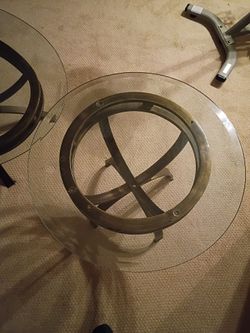 3 Piece glass table set- MOVING SALE
