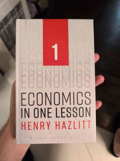 Economics in one lesson libertarian economics book hardcover