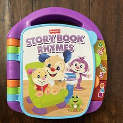 Fisher Price Baby Learning Toy Laugh & Learn Storybook Rhymes Musical Book with Lights & Sounds