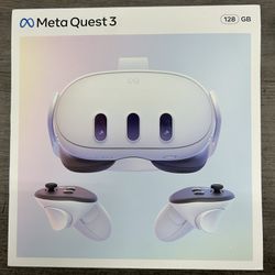 Meta Quest 3 VR Headset  ,White Color , 128 GB