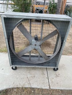 Large shop floor fan 46” tall by 40” wide