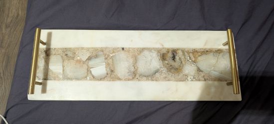 20 inch heavy marble tray