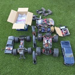 RC Trucks And Car, All Working.