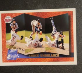 Chuck Knoblauch Minnesota Twins Topps 1996 Baseball Trading Card #248