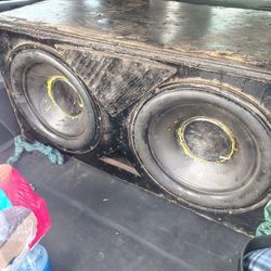 Two 15inch Subwoofers In Box