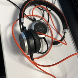 Jabra Headset Computer Chat Calls Zoom Meeting