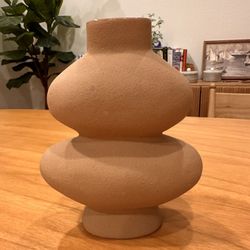 Short Ceramic Organic Modern Vase from Threshold