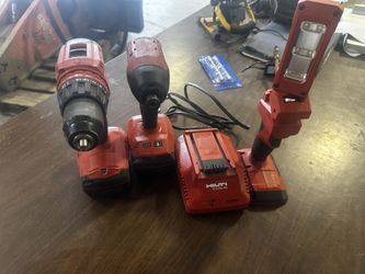 Hilti Drill/Driver/Light Set w/two batteries & charger