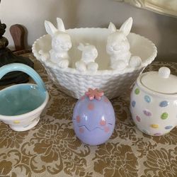 Pottery Barn Rabbit Bowl 