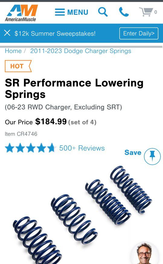 Dodge Charger Lowering Springs