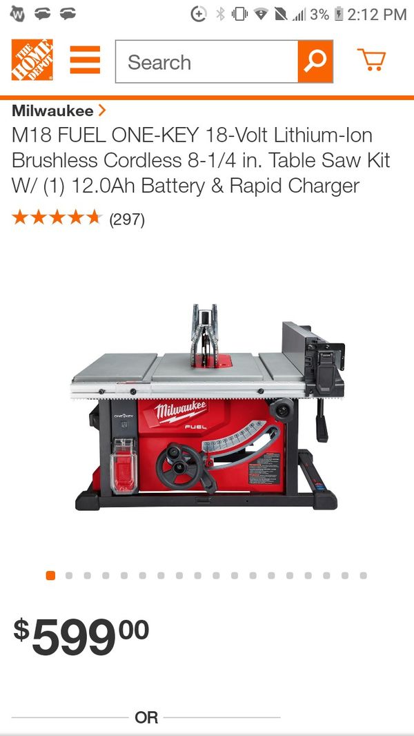 Milwaukee cordless table saw for Sale in Seattle, WA OfferUp