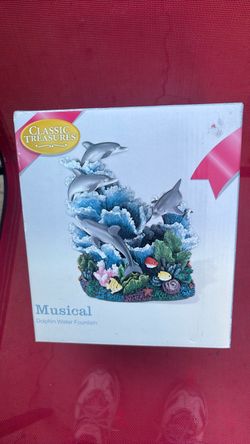 Classic Treasures Musical Dolphin Water Fountain