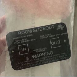 RV Power Gear Room Slide out Touch Pad   