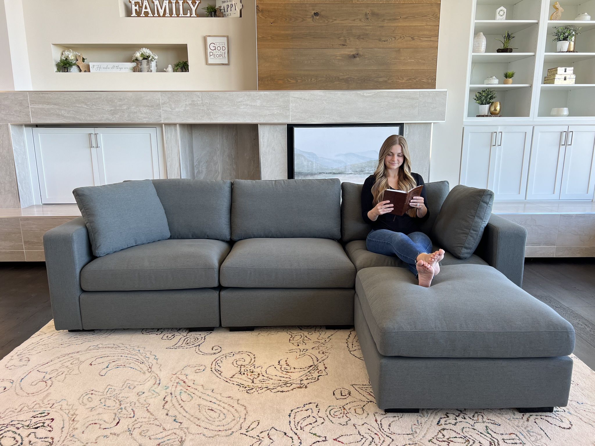 FREE DELIVERY✅Beautiful Modular Sectional Sofa Couch - BRAND NEW - 2 Colors!