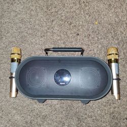 RHM K666 Karaoke BT Speaker & 2 Wireless Microphones