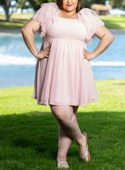 Size 16-18 (2) Plus size pink mini dress from torrid