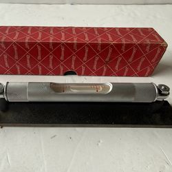 Starrett No. 98 6" Cross Test Level with Ground Vial in Original Box
