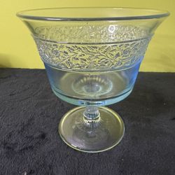 Fenton Flower Band Forget Me Not comport