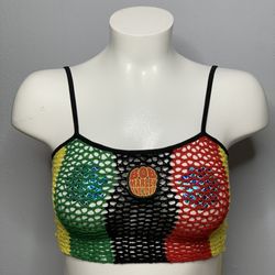 Bob Marley One Love: Fishnet Top
