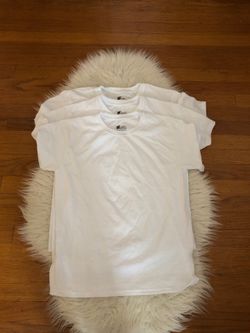 3 hanes boys white t-shirts 'xl'