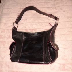 Black And Fuchsia Handbag