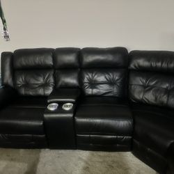 Black Leather Couch