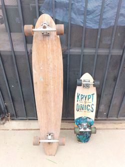 Vintage Skate board and Vintage Long Board