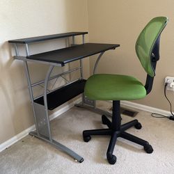 Compact Desk With Office Chair