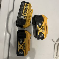 Dewalt Batteries $40 Each Or 3 For $100