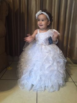 Size 1T white dress