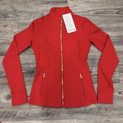 Red Lululemon Define Jacket