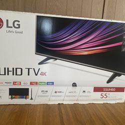 LG 55"UHD TV in box
