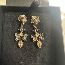 Citrine Silver Earrings 
