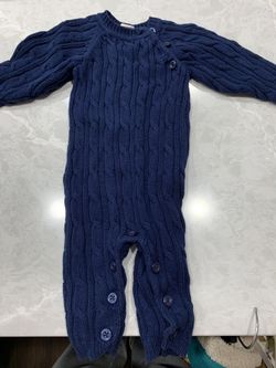 Giggle Baby Navy Sweater Outfit Size 0-3M