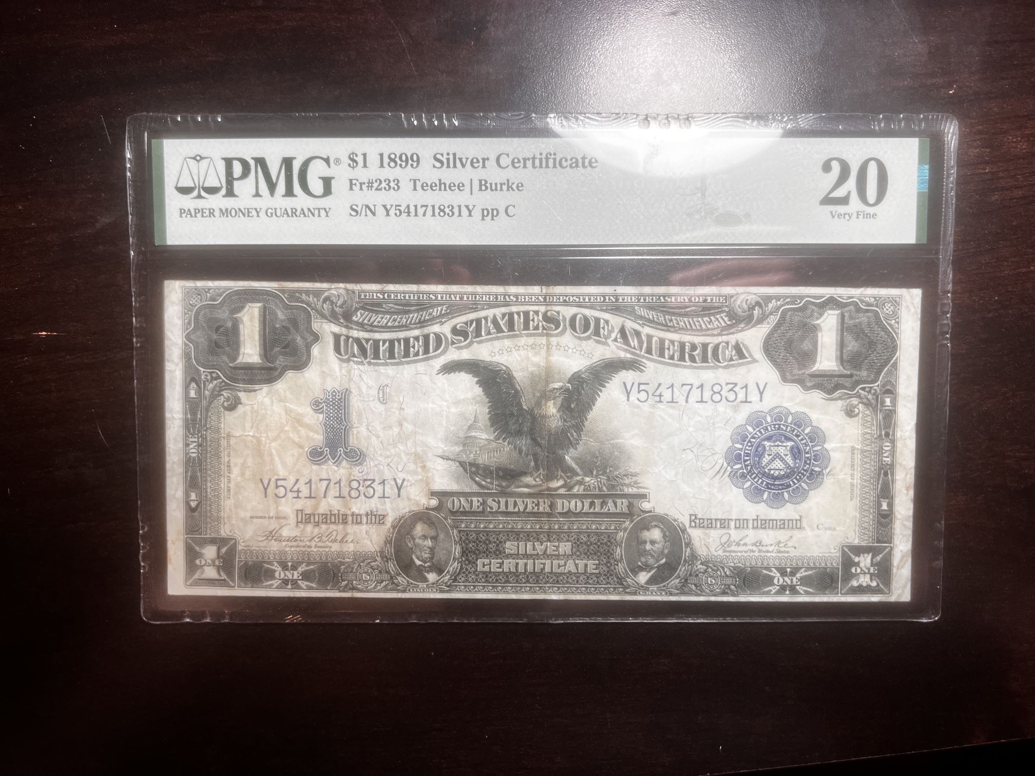 1899 Silver Certificate Vf20