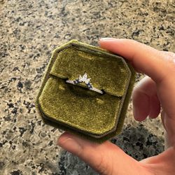 Full Eternity Moissanite Stack Band Antique oissanite Weddin Ring 14K White Gold Anniversary Ring SilveBridal Promise Ring Gift For Her