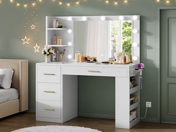 Vanity Desk with Mirror