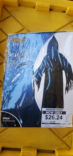 New Halloween Reaper Costume. Size M 8/10