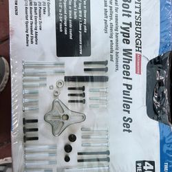 PITTSBURGH AUTOMOTIE Bolt Type Wheel Puller Set Ideal for removing harmonic balancers, gear pulleys, steering wheels and crank shaft pulleys