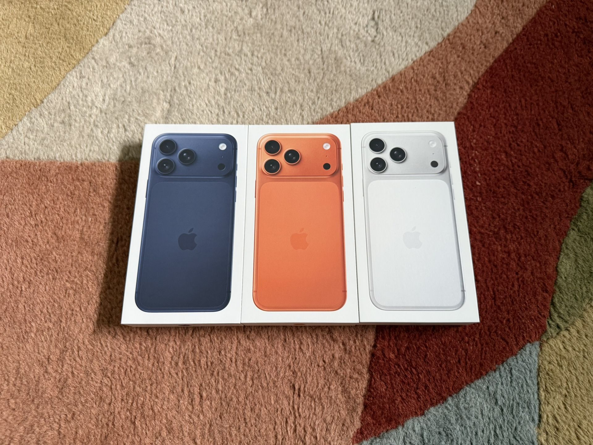 iPhone 17 Pro Max Unlocked 256GB Cosmic Orange Silver Deep Blue Brand New Available Now