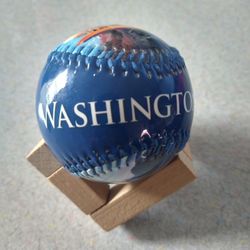Washington DC Blue Panel With Dark Blue Stitches Souvenir Baseball
