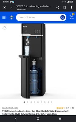 5 gallon Water dispenser , cold and heat + ice maker