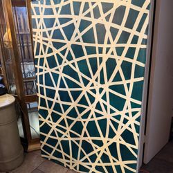 Vintage, Beautiful Abstract Oil On Canvas Signed By The Artist