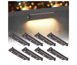 Kwinmyso  8-Packs 3W 7 Inch LED Hardscape Paver Lighting, 12V AC/DC Low Voltage Retaining Wall Lights, LED Landscape Lighting, 2700K Soft White Outdoo