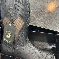 Rock ‘Em’  Python Cowboy Boots