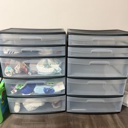 Black Plastic Drawers