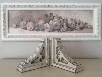 Distressed Wood Corbels•Real Wood• Set Of Two• French Country•Vintage•Rustic Farmhouse•Antique
